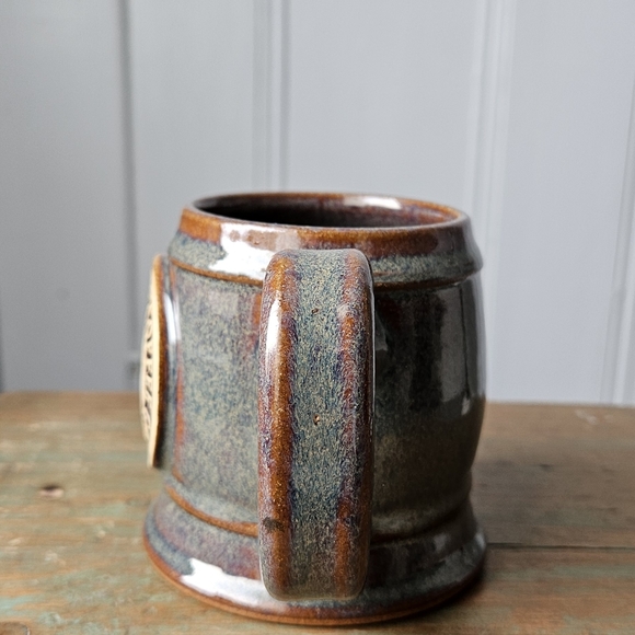 Rustic GOAT Rampage Coffee Co. Stoneware Brown Mug 16 oz - Picture 5 of 8